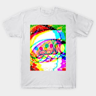 Psychedelic Trippy Xmas Santa Face T-Shirt